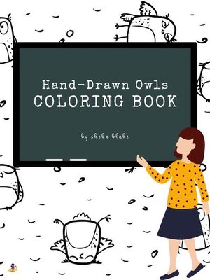 cover image of Hand-Drawn Owls Coloring Book for Teens (Printable Version)
